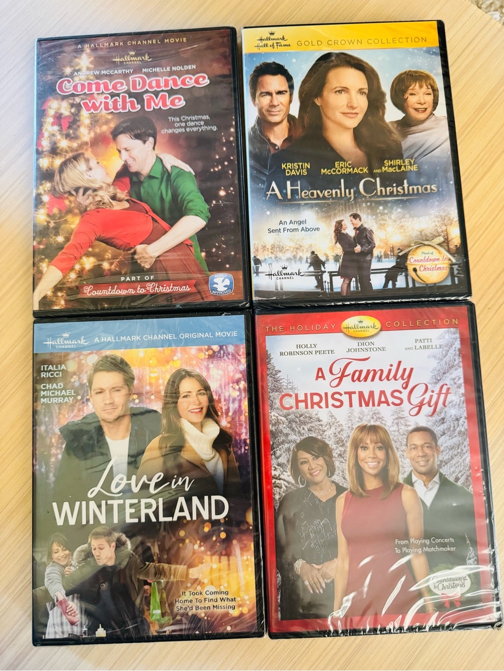 Hallmark Holiday Movie DVD Set - 4 sealed DVDs